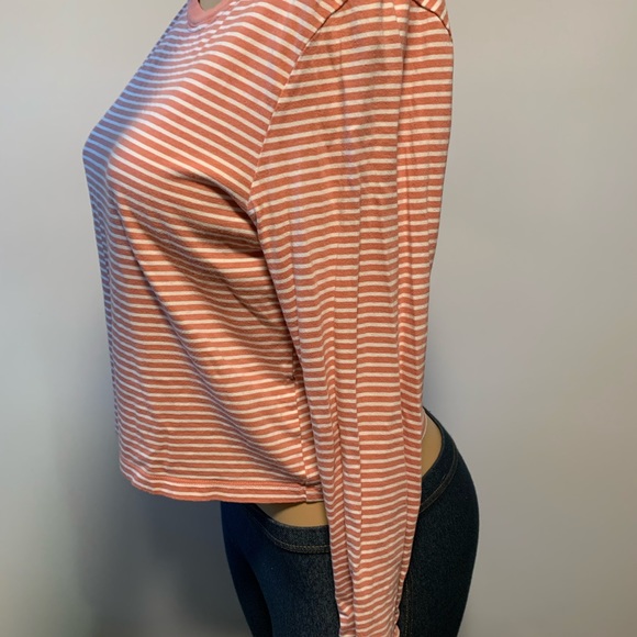 Forever 21 stripes long sleeve crew top shirt - Picture 6 of 10